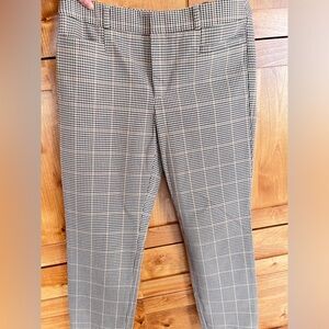 Sloan Slim pants, size 4, plaid pattern from Banana Republic